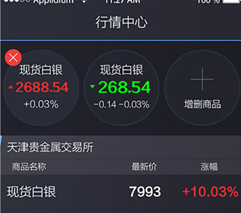 慧通金銀貴金屬交易APP界面設(shè)計